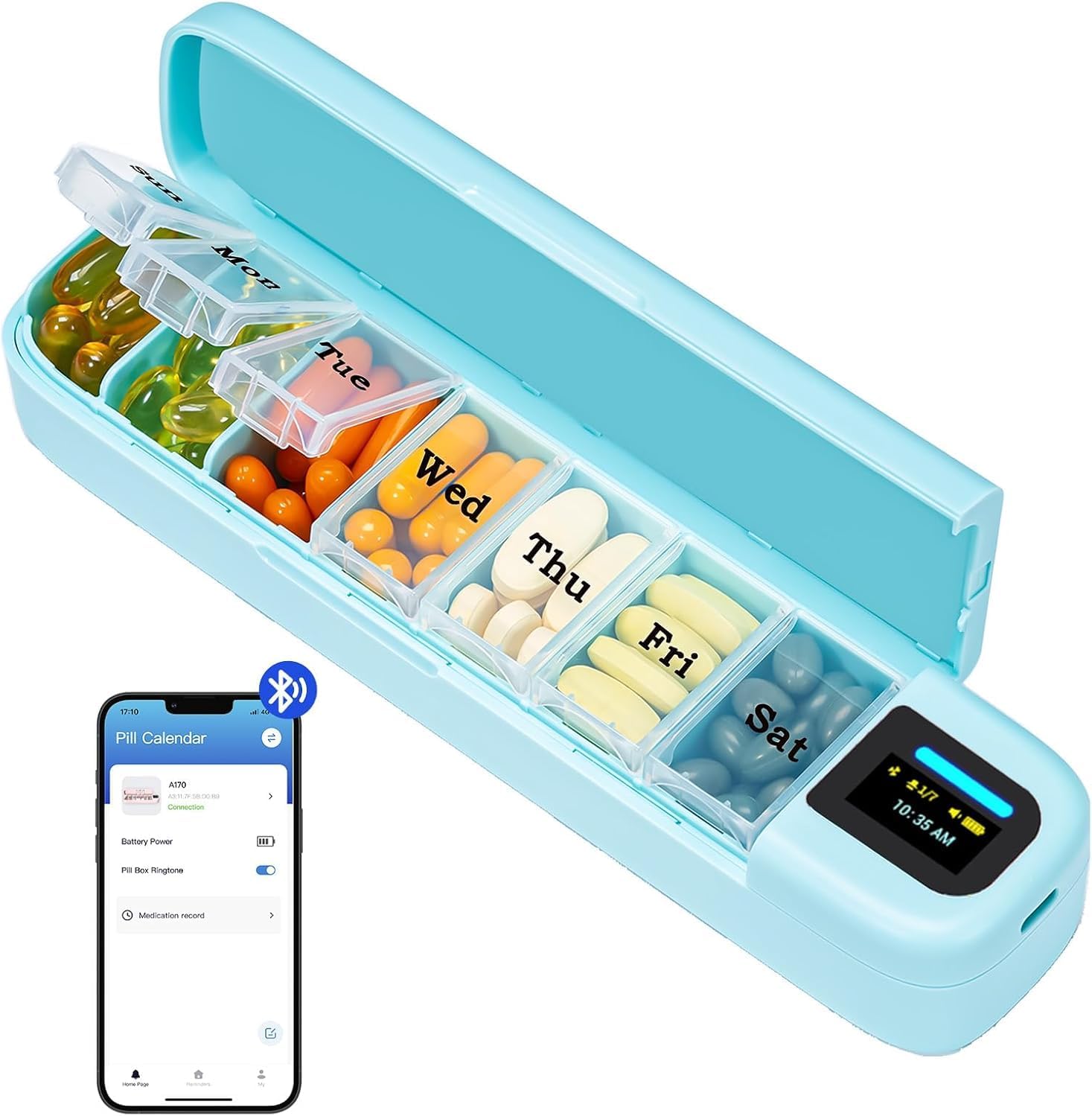 Medicine Cabinet Lock - Alarm ve Bluetooth Uygulamalı Akıllı Hap