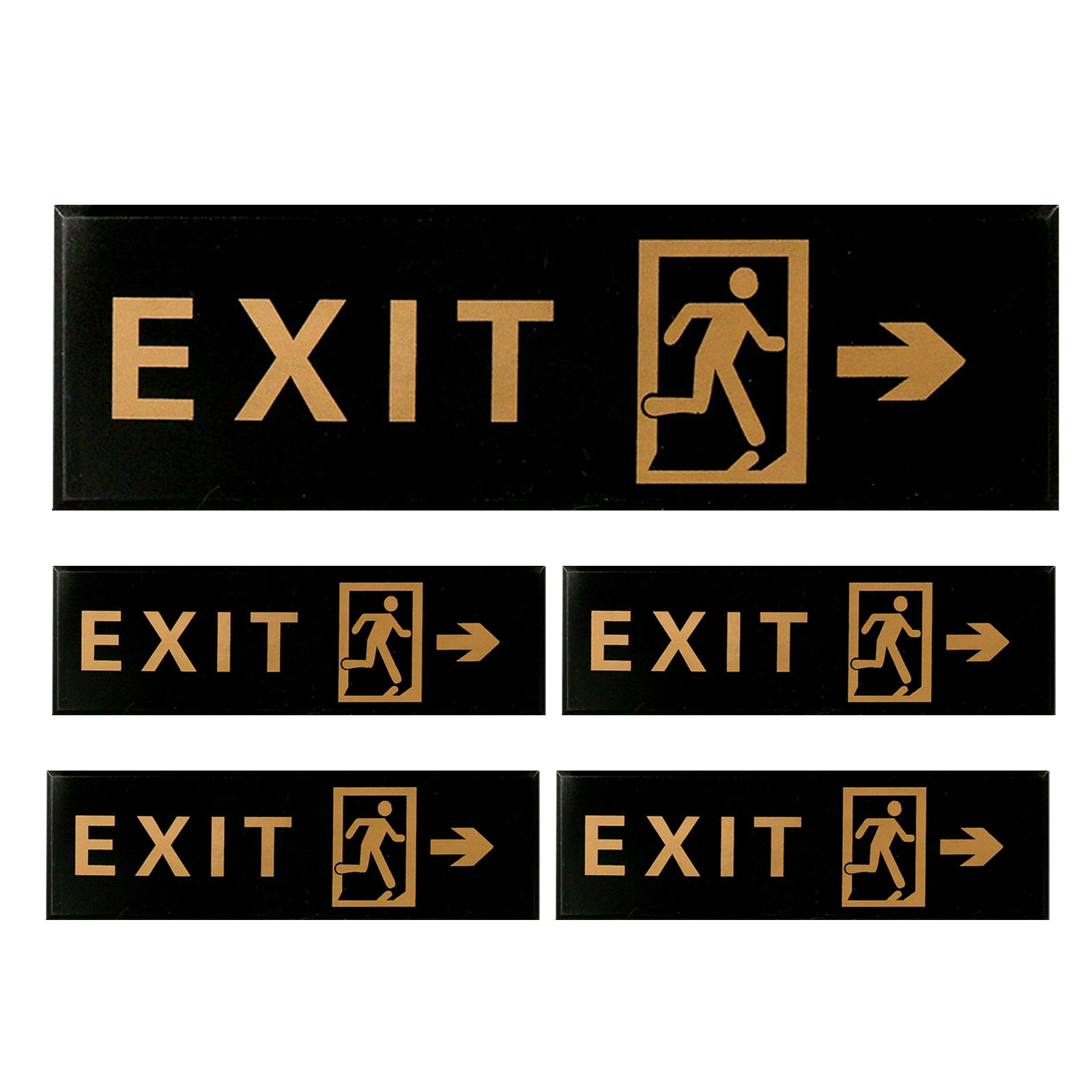 Emergency Exit Sign - 5 Adet Çıkış İşareti Kendinden Yapışkanlı