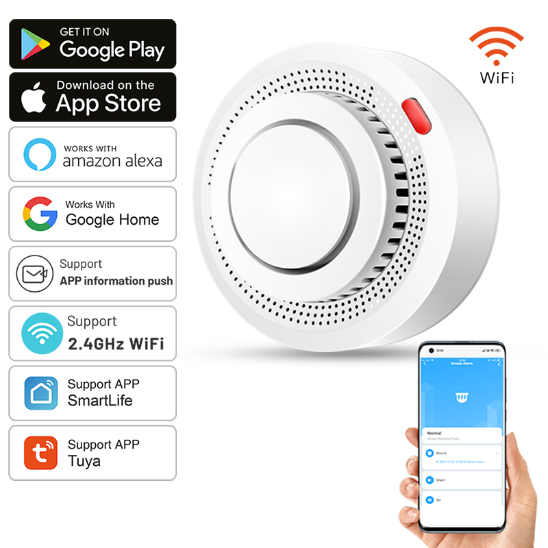 Smoke Detector Interconnected - Tuya Akıllı WiFi Duman Sensörü Yangın