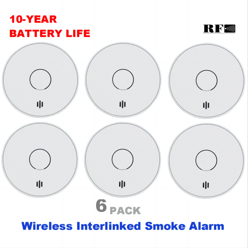 Smoke Detector Interconnected - Kablosuz Bağlantılı Duman Alarmı 10 Yıl