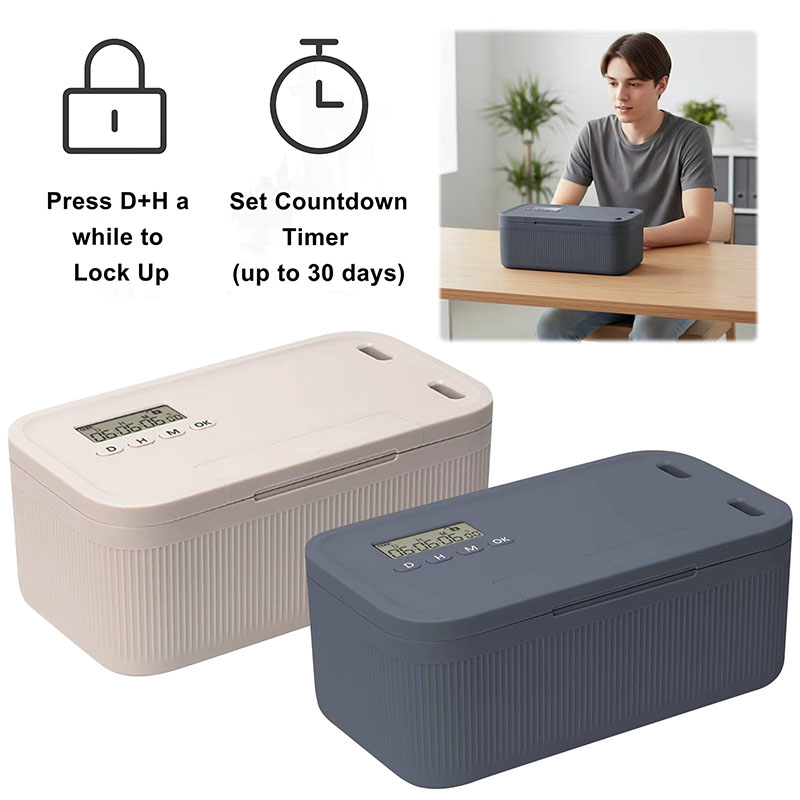 Medicine Cabinet Lock - Zamanlayıcılı Kilit Kutusu Telefon Dolabı Zaman