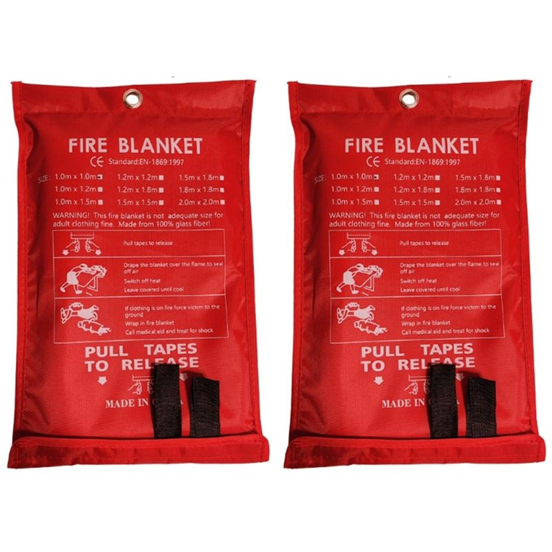 Fire Blanket Kitchen - Promosyon Günü 2PCS Acil Durum Yangın