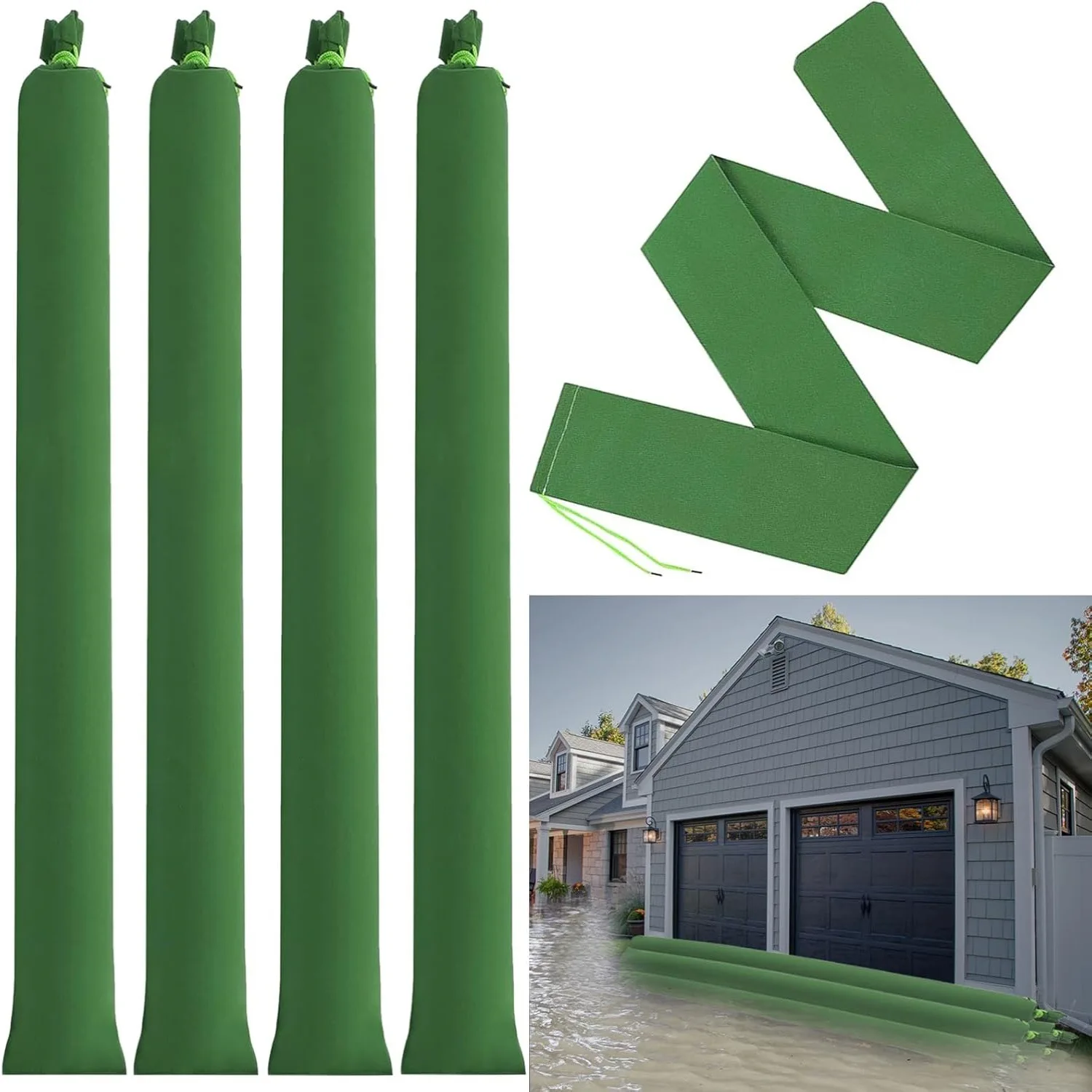 Flood Barrier Bag - 2 adet Kum Torbaları Kalınlaşmış Uzun