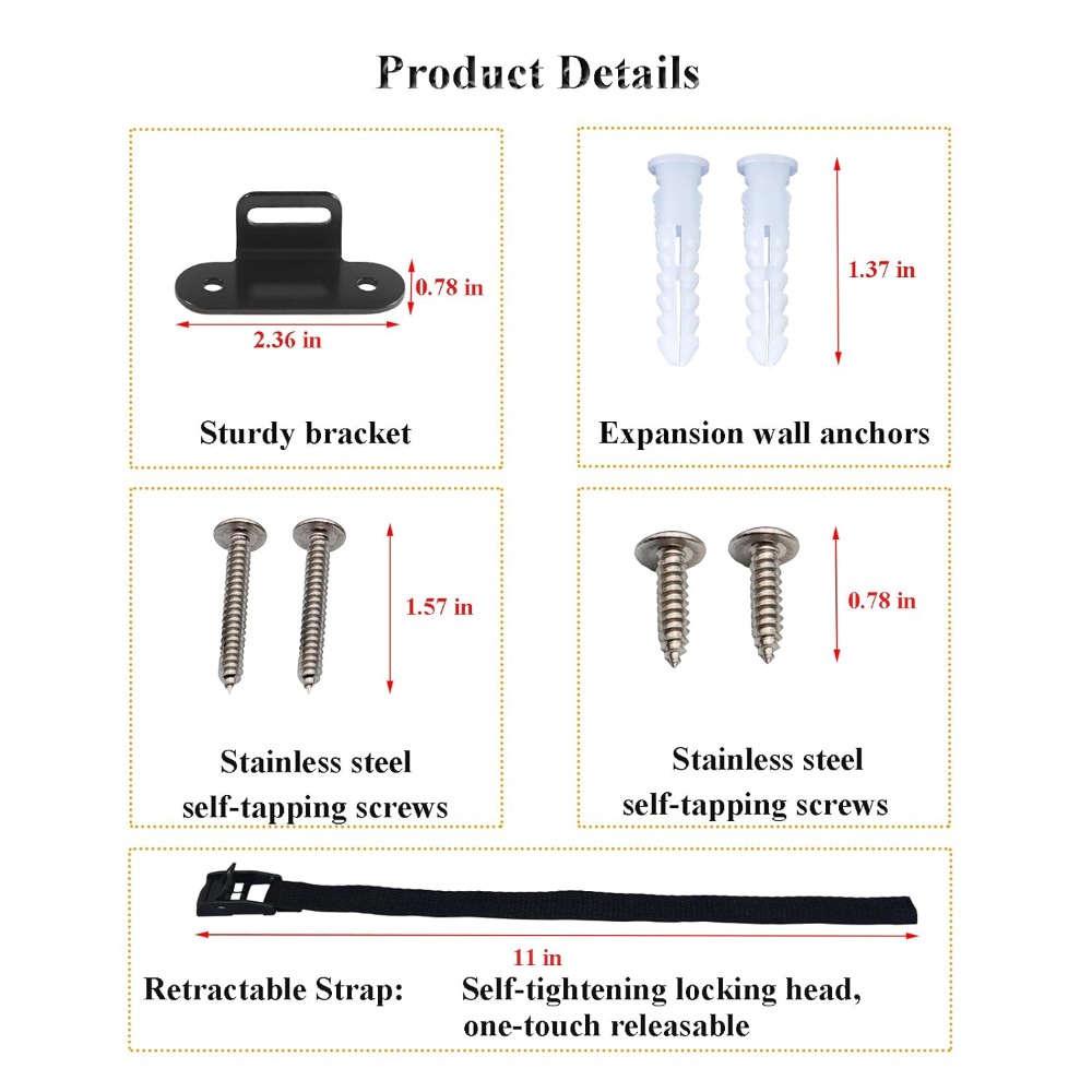 Earthquake Anchor Strap - Kolay Kurulumlu Depreme Dayanıklı Mobilya Ankrajları