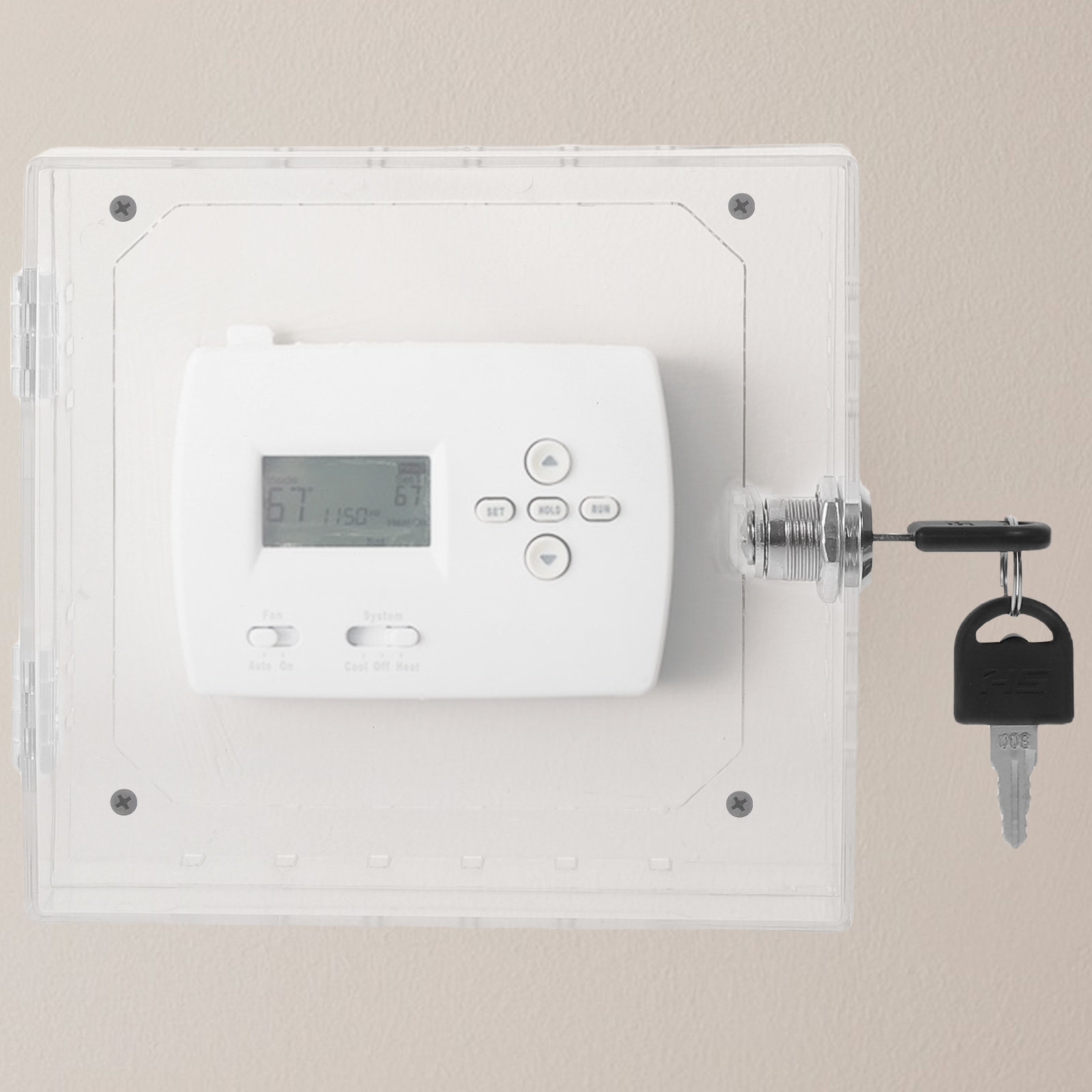Lockbox Key Secure - Kilit Anahtarı Akrilik Termostat Kilit Kutusu