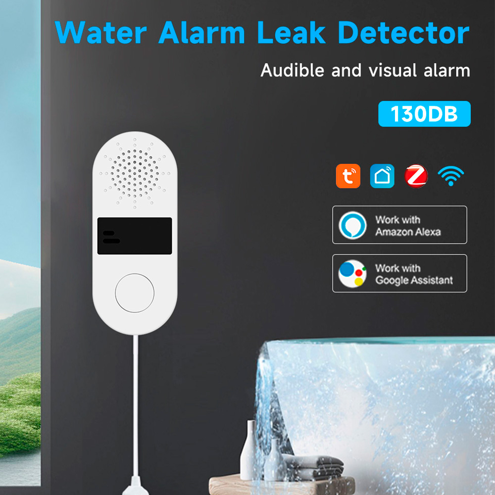 Water Alarm Sensor - Tuya Wifi su kaçağı dedektörü ses