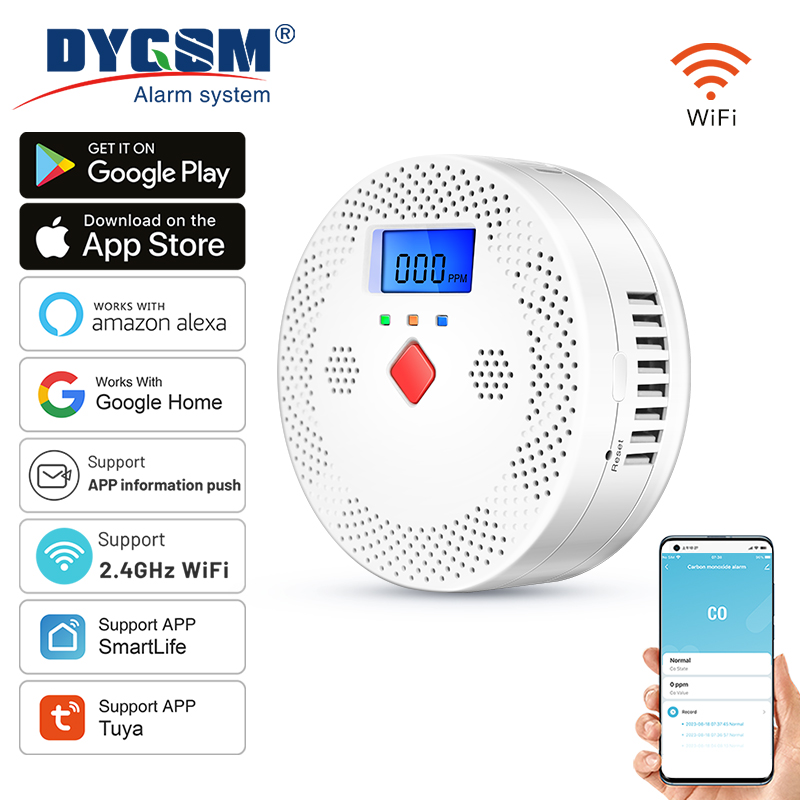 Co Detector Plug - Tuya WiFi akıllı karbon monoksit alarmlı
