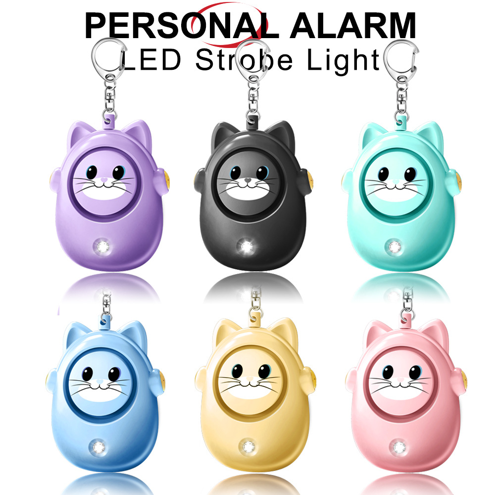 Personal Alarm Keychain - H8 2024 Yeni Sevimli Kedi Kişisel