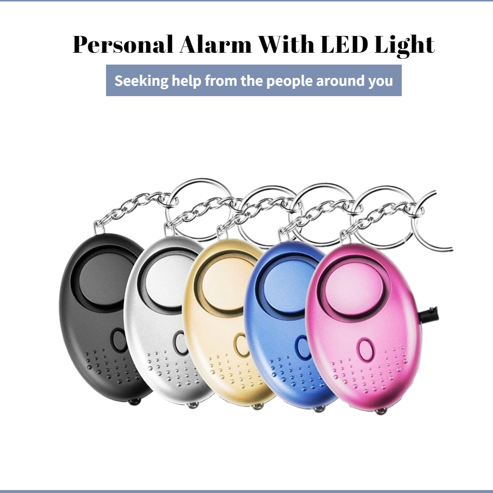Personal Alarm Keychain - 130dB Kendini Savunma Alarmı Anti-kurt Kız