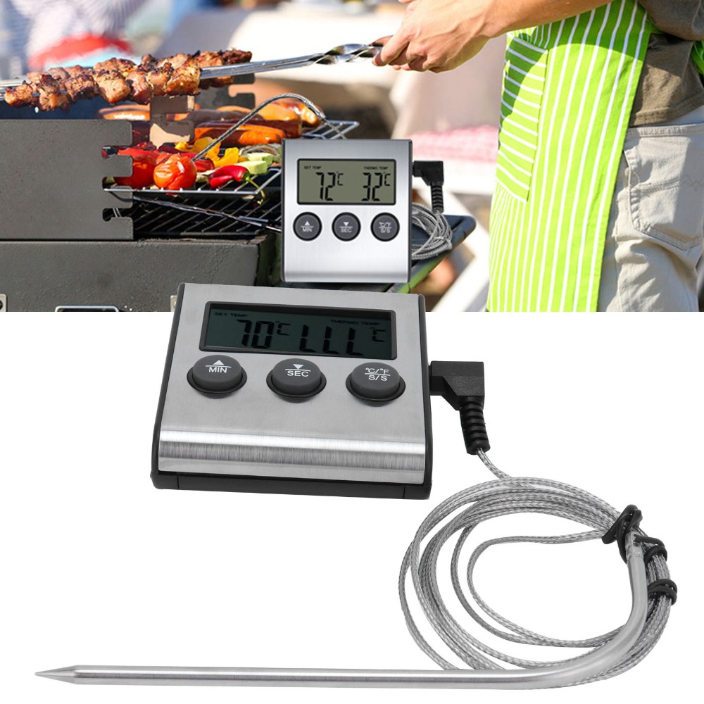 Pool Alarm Float - Gümüş Dijital Barbekü Et Termometresi Zamanlayıcı