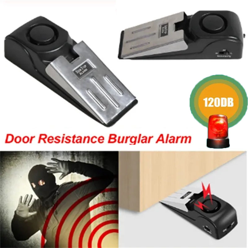 Door Stop Alarm - 120db kablosuz kapı durdurma durdurucu Alarm