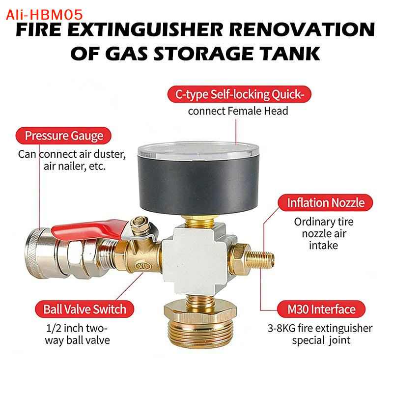 Fire Extinguisher Small - (HB05)Küçük Hava Tankı Basınç Adaptörü, Yangın