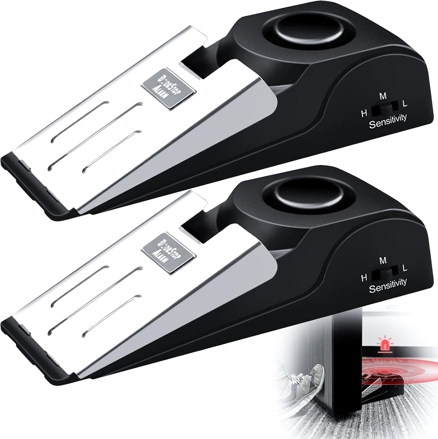 Door Stop Alarm - 1/2 adet taşınabilir seyahat 120 DB