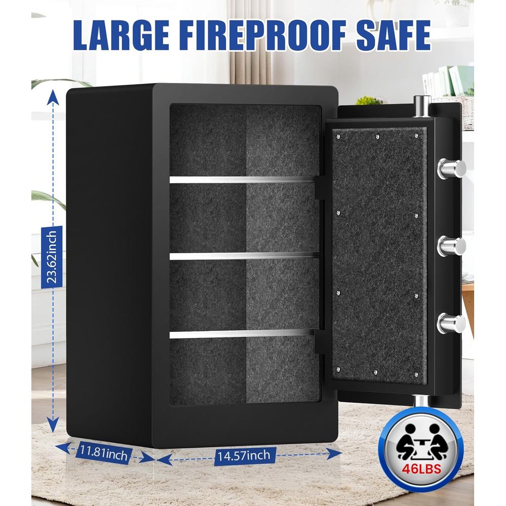 Büyük Biyometrik Kasa, 35 Daki - Fire Safe Document incelemesi ve fiyatı
