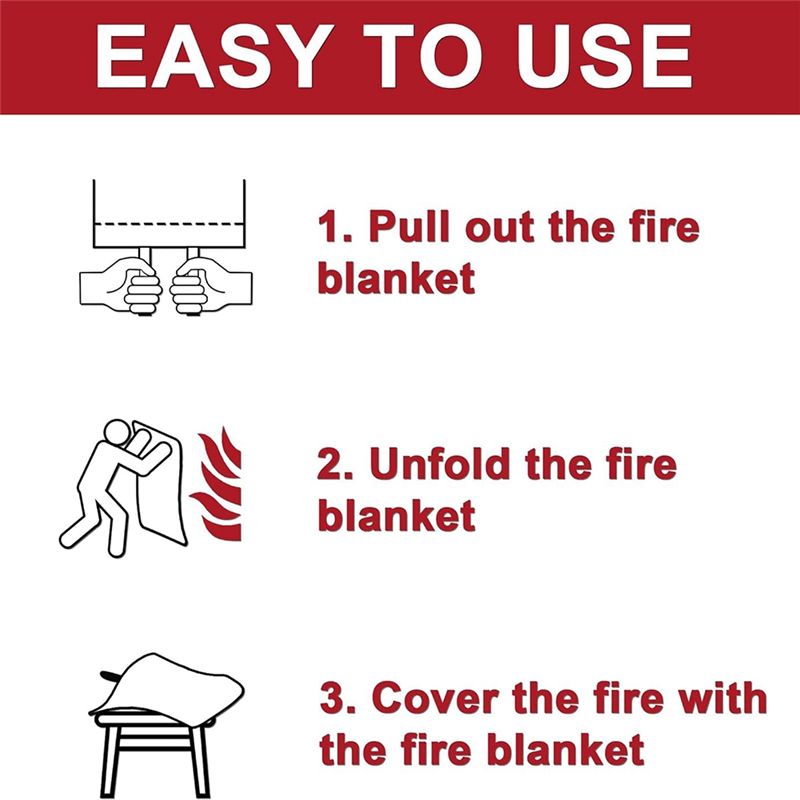 Promosyon Günü 2PCS Acil Durum - Fire Blanket Kitchen incelemesi ve fiyatı