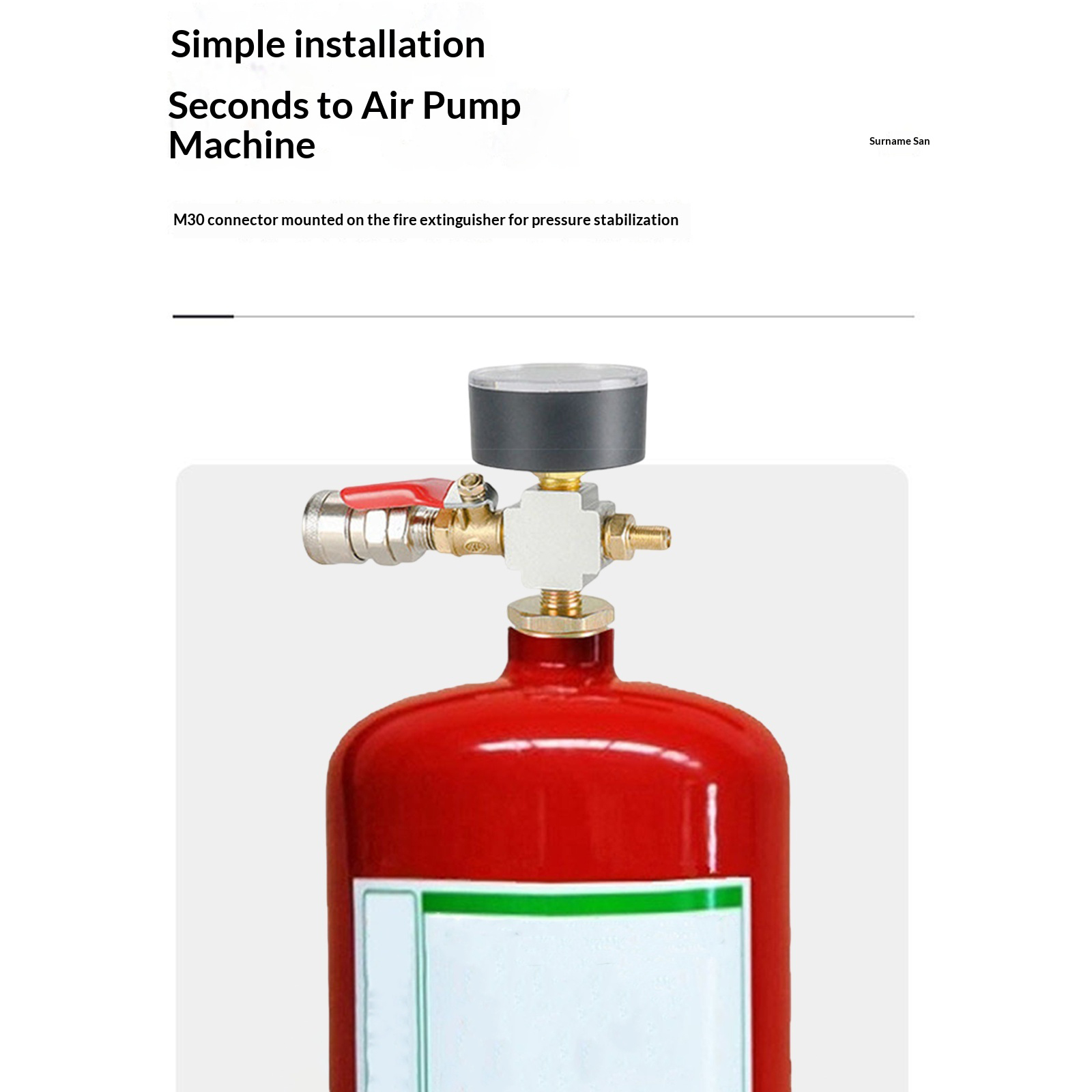Küçük Hava Tankı Basınç Adaptö - Fire Extinguisher Small incelemesi ve fiyatı
