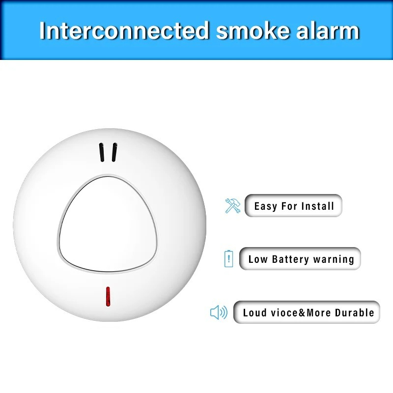 Akıllı ev güvenlik alarm siste - Smoke Detector Interconnected incelemesi ve fiyatı