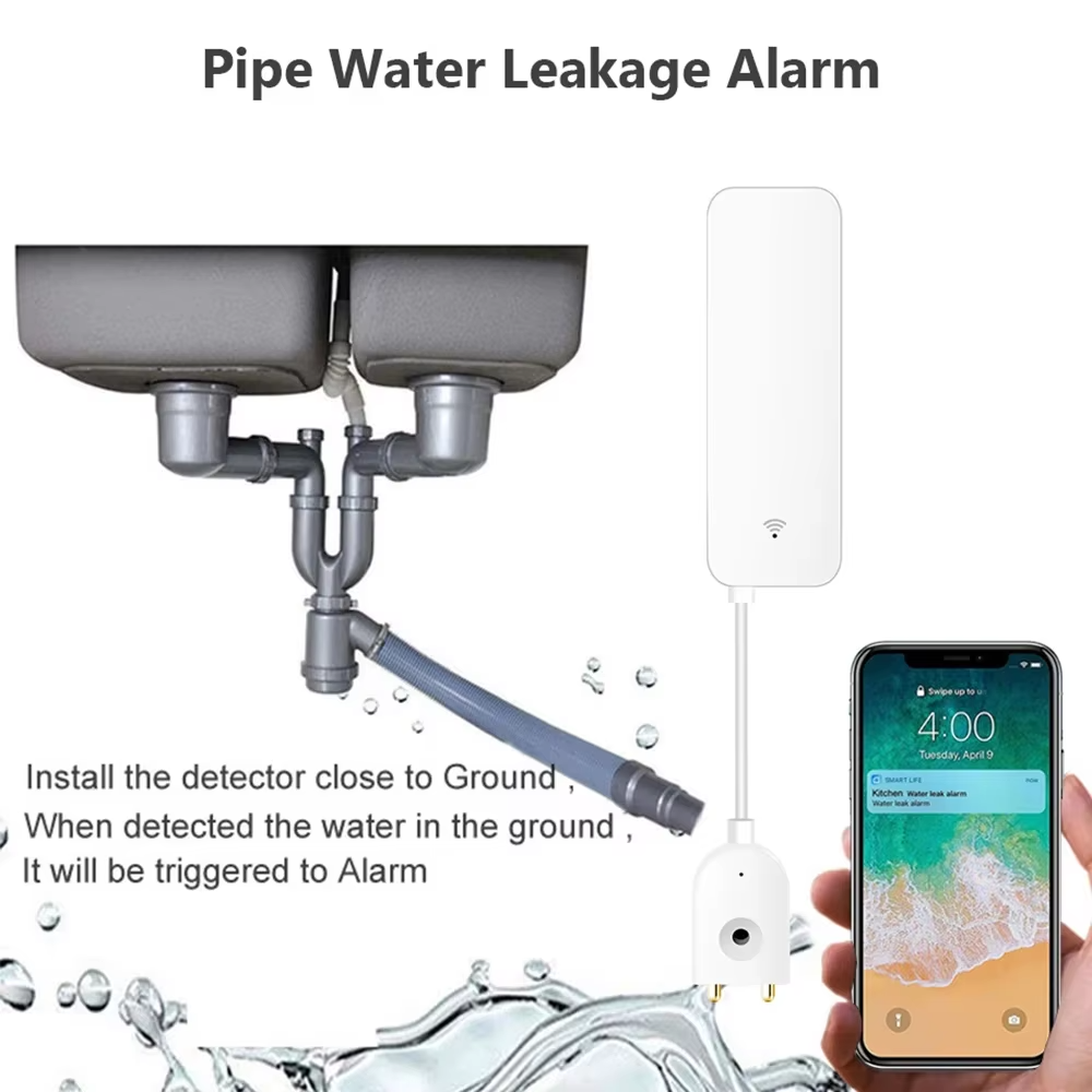 ZigBee WiFi Su Kaçak Sensörü S - Water Alarm Sensor incelemesi ve fiyatı