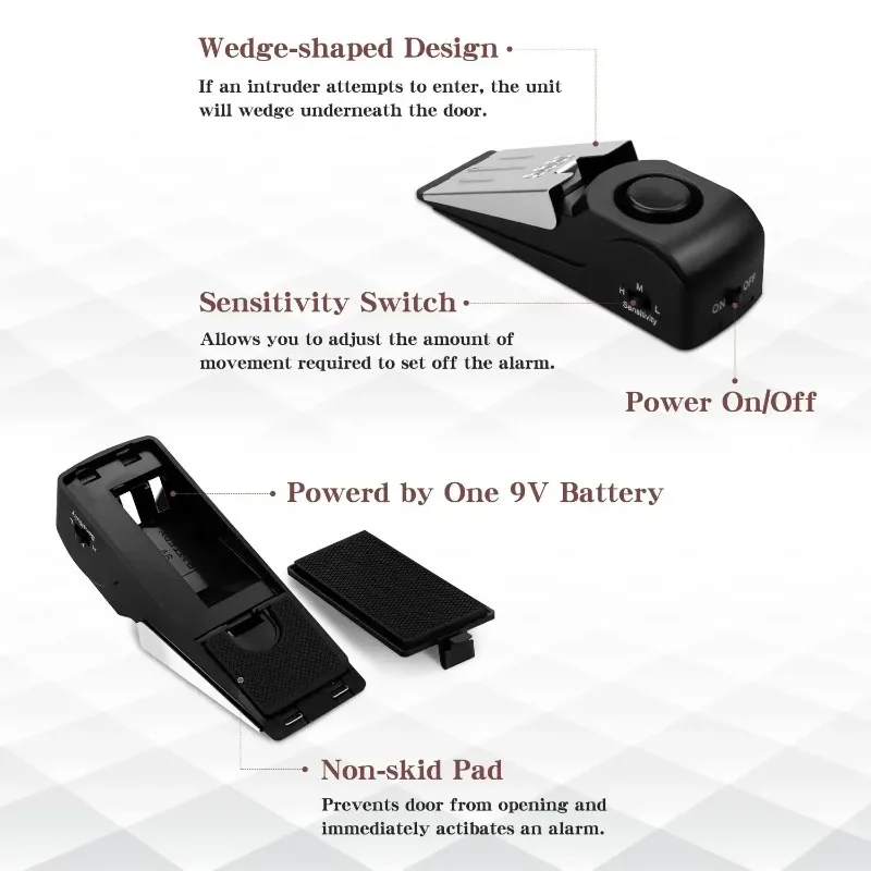 ZEXEF mini güvenlik koruma 125 - Door Stop Alarm incelemesi ve fiyatı