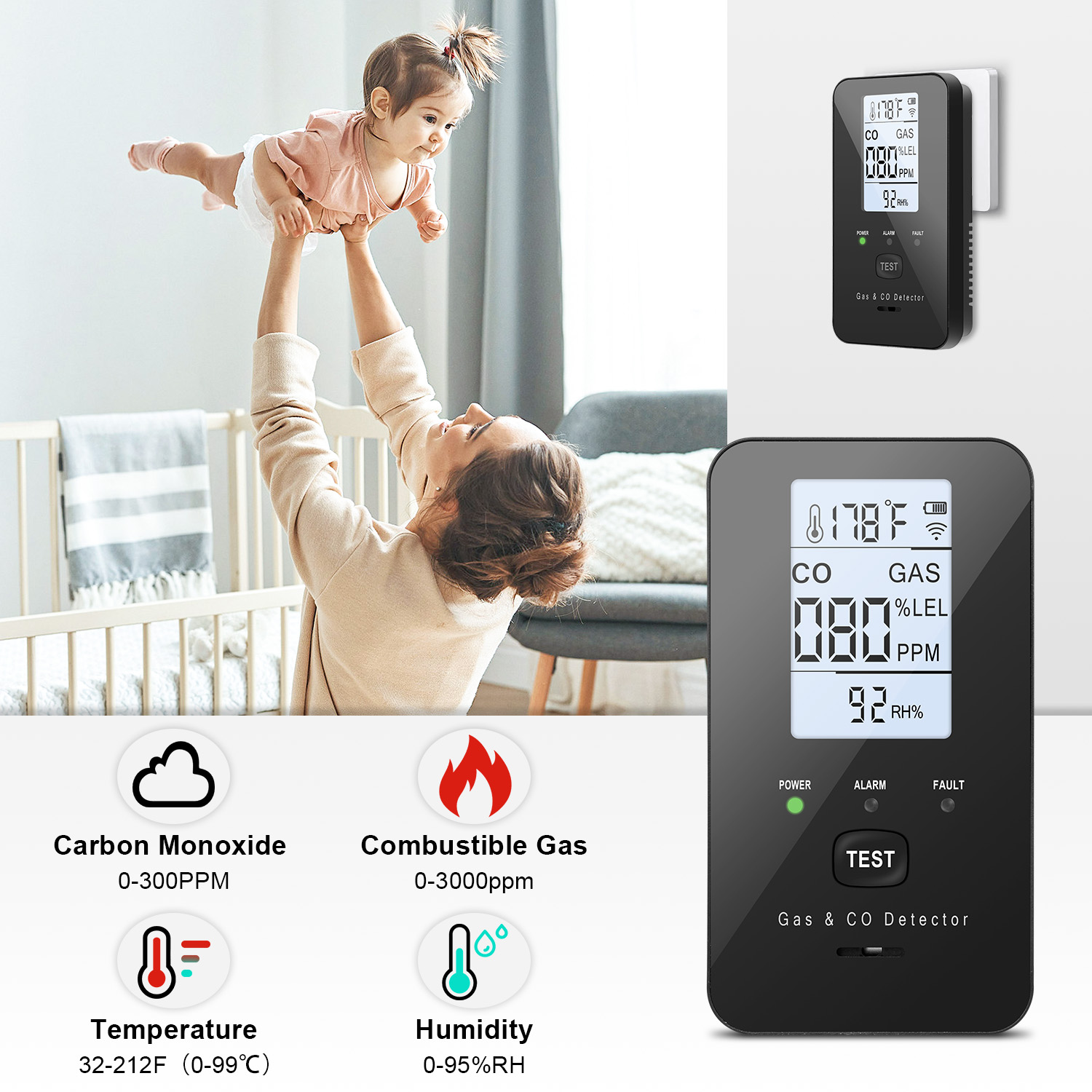 Doğal Gaz ve Karbon Monoksit D - Co Detector Plug incelemesi ve fiyatı