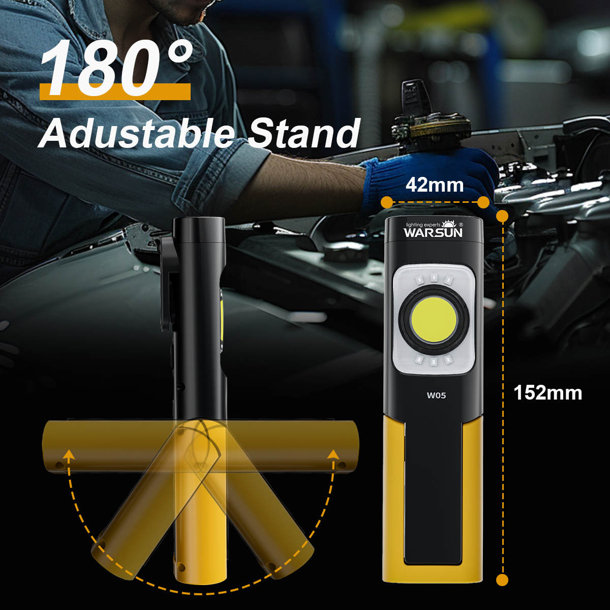 WARSUN W05S LED Çalışma Lambas - Power Outage Light incelemesi ve fiyatı