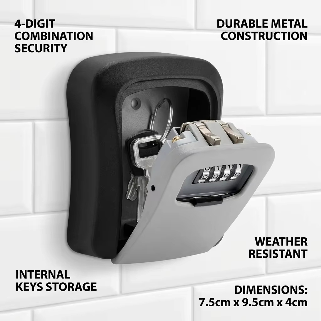 Duvara Monte Anahtar Kilit Kut - Lockbox Key Secure incelemesi ve fiyatı