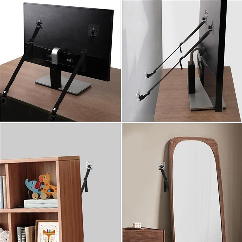 FULL-8 PCS TV Ayarlanabilir Em - Earthquake Anchor Strap incelemesi ve fiyatı