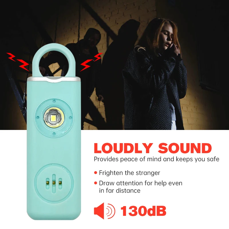 130dB Şarj Edilebilir Kişisel  - Personal Alarm Keychain incelemesi ve fiyatı