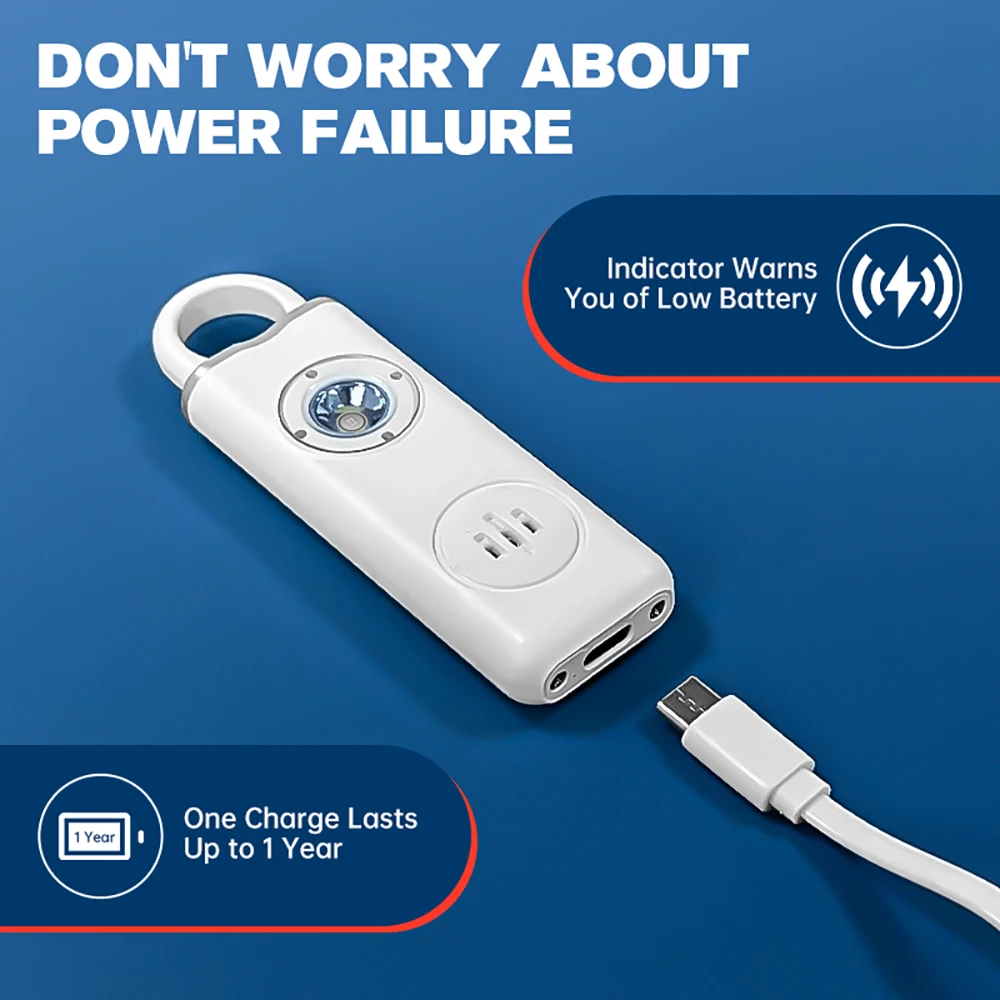 130dB Şarj Edilebilir Kişisel  - Personal Alarm Keychain incelemesi ve fiyatı