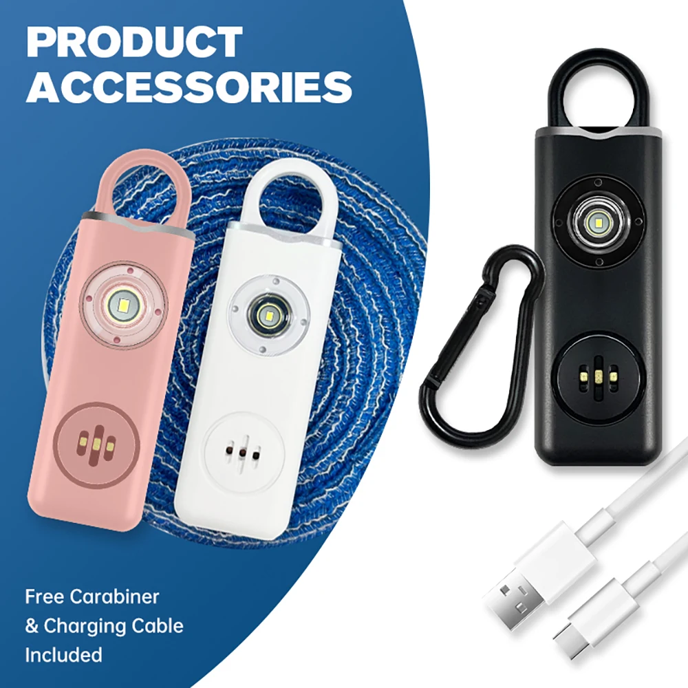 130dB Şarj Edilebilir Kişisel  - Personal Alarm Keychain incelemesi ve fiyatı